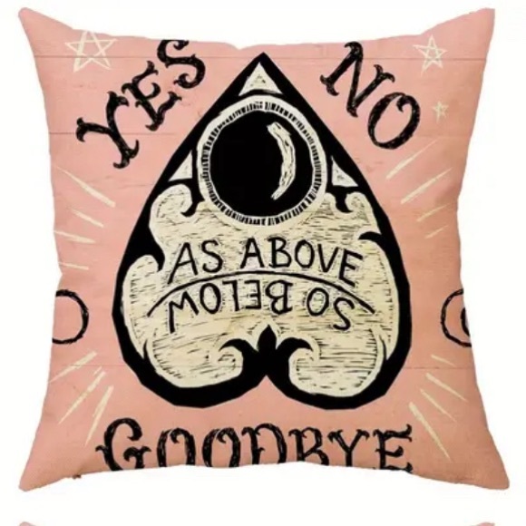 New ouija board linen pillow cover. - Picture 1 of 4